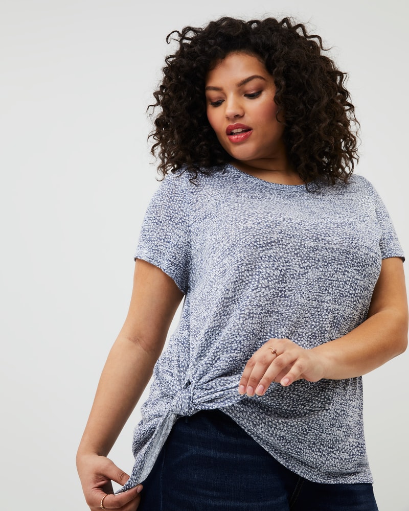 Front of plus size Veronica Short Sleeve Tee by CAMEO APPEARANCE | Dia&Co | dia_product_style_image_id:155819